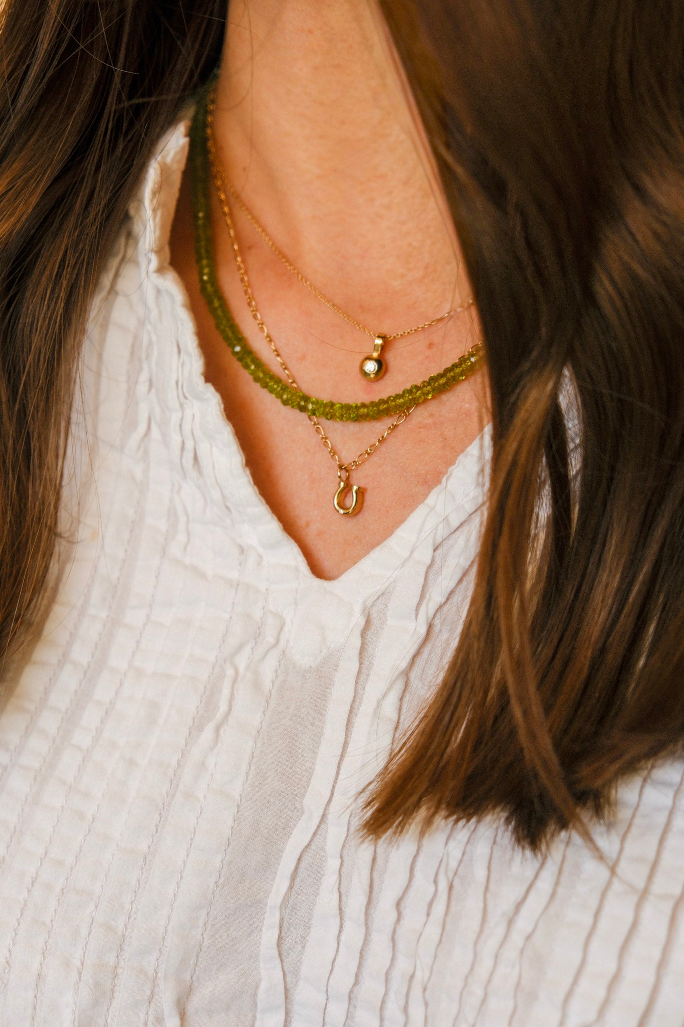 Diamond Horseshoe Necklace